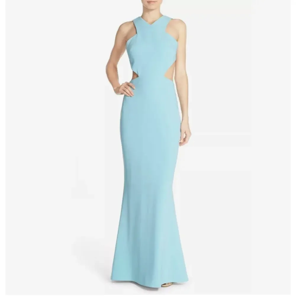 Backless Mermaid Evening Gown Cutout Bodycon Formal Dress 4